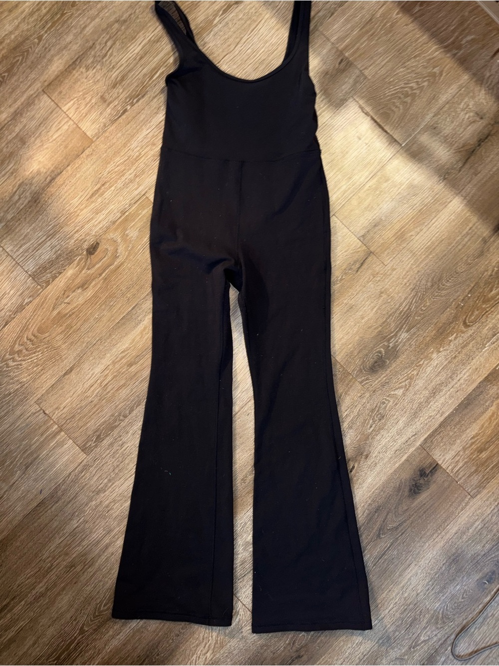 Wilfred Free Agrio Flare Black Pilates Yoga Jumpsuit Medium - Picture 3 of 8
